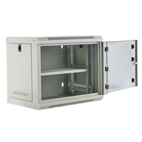 Boîtier de câblage Gcabling 19 pouces, boîte murale de données de télécommunication, mini rack de serveur, porte en verre, petit DDF 4u 6u 9u 12u, armoire réseau murale