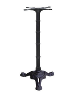 Base de table ronde plate en fonte D400xH720mm |   Support en fonte noir thermolaqué 450x450mm pour table de café