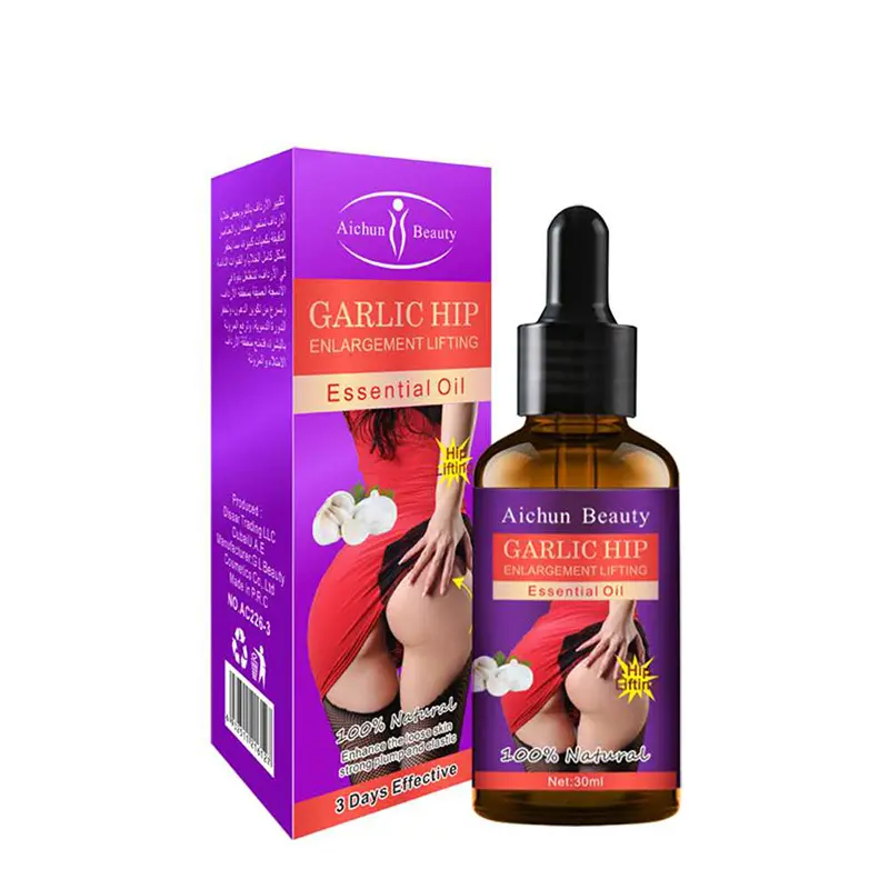 Best Butt Organic Herbal Ingredients Garlic Hip Up Enlargement Essencial Oil For Enlarge Buttocks