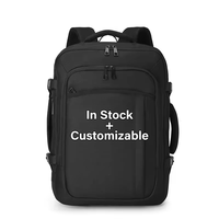Sac à dos pour ordinateur portable, unisexe, personnalisable, pour les trajets quotidiens, décontracté, grande capacité, extensible, résistant à l'eau, séparation sec/humide