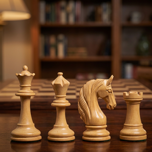 The Bath Knight II Wooden Handmade Chess Set with Multi Color Options Indoor/Outdoor Use <b>Foldable</b> & Durable Design - Product Image 1