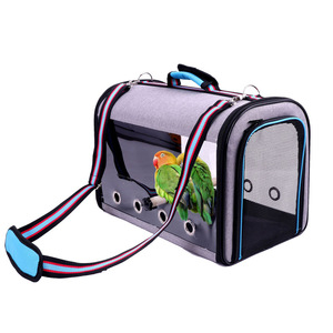 Baolujie Bird Carrier Soft-<b>Sided</b> Transparent Portable Pet Travel <b>Bag</b> For Parrot <b>Small</b> Size - Product Image 5