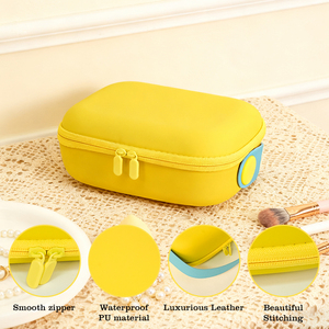 Large Capacity <b>Makeup</b> Bag Travel Cosmetic Organizer with Brush Compartment Waterproof <b>Case</b> - Product Image 2