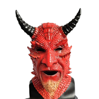 Coffre-fort Non toxique Diablo Belial Casque Réaliste le Seigneur des Mensonges Belial Masque Mal Effrayant Démon Masque Halloween Jeu Maniac Cosplay
