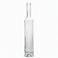 Botol Kaca Tequila Silinder Tinggi Mewah 500ml Botol Alkohol Kosong dengan Gabus dan Stiker untuk Merek Minuman Keras Premium Logo Kustom