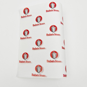 Custom Logo Printed Single-Sided Greaseproof Oil-Resistant <b>Recycled</b> Wood Pulp Recyclable Sandwich Deli Food <b>Wrapping</b> <b>Paper</b> - Product Image 4