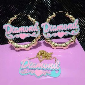 2025 nueva pulsera personalizada de acero inoxidable PVD18K para niños con nombre de letra pulsera acrílica de dibujos animados cadena cubana ajustable - Product Image 6