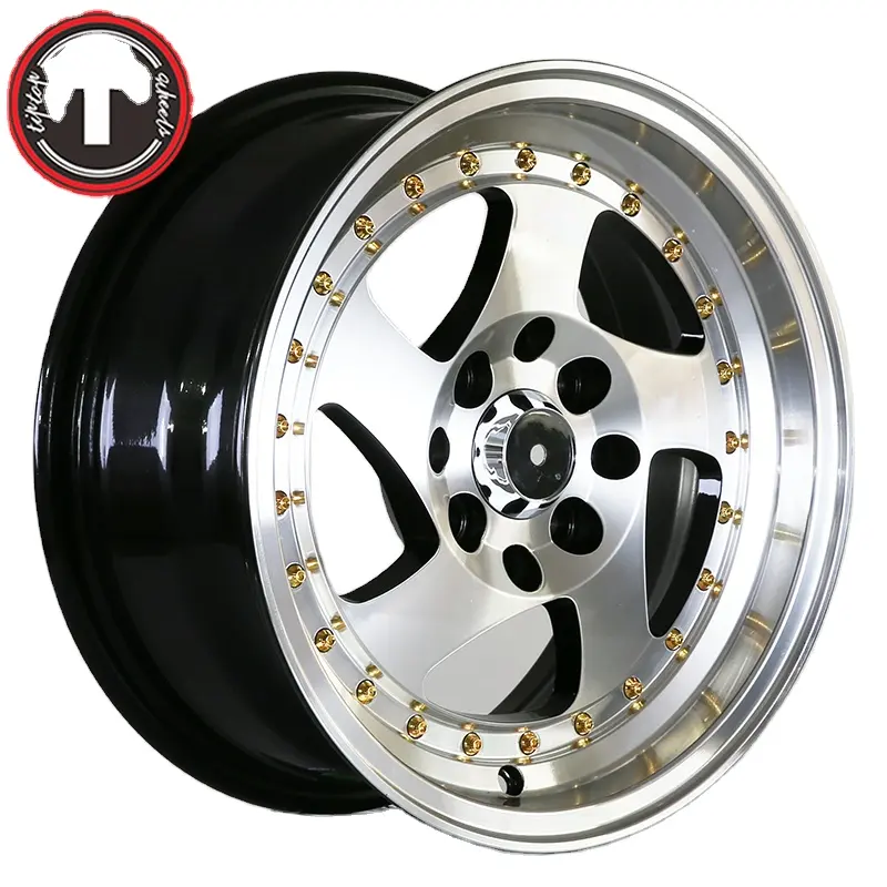 alloy casting wheels small size 13 14 inch wth pcd 4 by 114.3 atv car rims