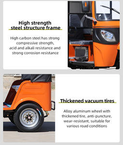 รถสามล้อตุ๊กตุ๊ก LT 3 ล้อ แบบมีที่นั่งสองแถว ใช้เชื้อเพลิงเบนซิน สำหรับโดยสาร - Product Image 6