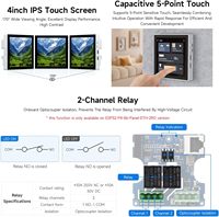 Waveshare ESP32-P4-Touch-LCD-4B Smart 86 Box Dual-Core RISC-V 4 pouces 720x720 pixels Écran tactile 5 points Caméra externe