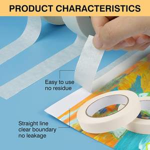 <span class=keywords><strong>Protect</strong></span> Surfa Painting School Crafts Papelería blanca Artes Cinta adhesiva en aerosol resistente a altas temperaturas - Product Image 4