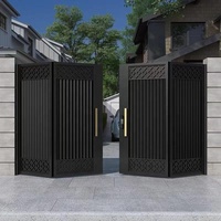 Porte électrique de haute qualité télécommande extérieure en aluminium jardin porte pliante extérieure automatique électrique porte d'entrée principale