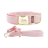 Nouvelle laisse tactique en velours réglable avec boucle en bronze, en nylon durable, pour chiens, avec collier inclus