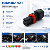 Connecteur automobile étanche 3 broches mâle-femelle 7037B-1.5-21 1,5 mm, robuste, haute puissance, avec faisceau de câbles en cuivre scellé ABS/Nylon