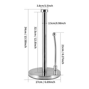 Portarrollos de Papel Higiénico de Acero Inoxidable Negro Premium al por Mayor, Organizador de Cocina y Baño, Soporte para Papel Higiénico para Hoteles - Product Image 6