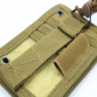 Porte-carte d'identité tactique, crochet, organisateur de cartes de crédit, cordon de cou, porte-clés, porte-badge tactique