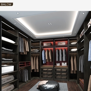 Balom-armarios de madera de teca para hotel, 2 puertas, diseño de armario con espejo - Product Image 1