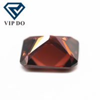 Qualité 5A 3x5-10x14mm, taille princesse octogonale, l-rhodolite/rhodolite, zircone cubique, pierre précieuse en vrac, forme octogonale synthétique, pierre CZ