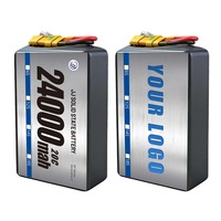 Batterie de drone 6S 8S 22000 mAh 24000 mAh, batterie LiPo semi-solide haute puissance, pack de batteries longue portée pour UAV, décharge élevée 20C