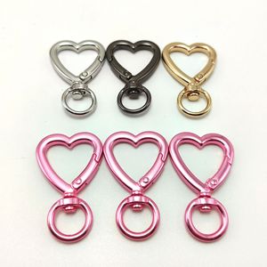 Chất Lượng Cao Kim Loại Hình Trái Tim Mùa Xuân <span class=keywords><strong>Clip</strong></span> Snap Móc Chìa Khóa Vòng Tự Làm Phần Cứng Hành Lý Phụ Kiện Thủ Công Hợp Kim Kẽm Trái Tim <span class=keywords><strong>Keychain</strong></span> - Product Image 3