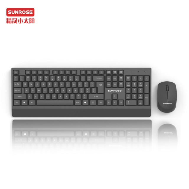 Cheaper Slim 2.4Ghz Wireless Gaming Mini Ergonomic Keyboard and Mouse Combo 1000 DPI 3 Keys for Laptops Waterproof Portable T26