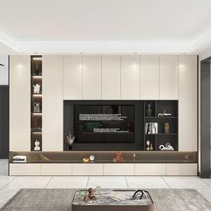 Solution de rangement TV dissimulée élégante, armoires de salon avec design intégré pour TV cachée - Product Image 2