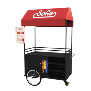 क्लासिक डिजाइन अनुकूलित आउटडोर वेंडिंग कार मोबाइल फूड कार्ट बिक्री के लिए चल रहे स्टॉल - Product Image 4