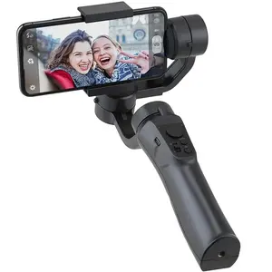 Control de aplicación inalámbrico de mano 3 ejes F6 selfie Gimbal estabilizador inteligente cardán estabilizador tiro selfie Stick para teléfono inteligente