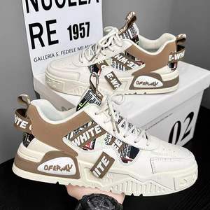 2025 nuove scarpe da tavola di tendenza alla moda Sole spesse sportive Casual Campus maschile giovani piccoli uomini di Design bianco di nicchia - Product Image 3