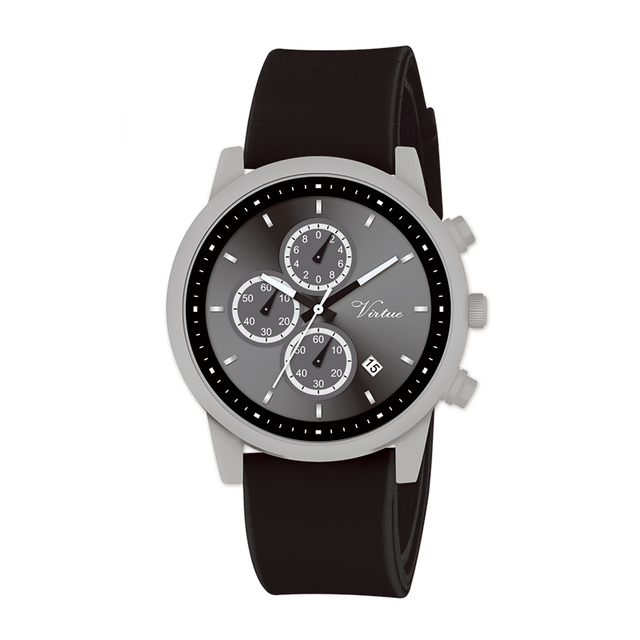 Simple Quartz Watch with Colorful Silicone Strap Wrist Watch Fashion Quartz Unisex's Calendar Dial with Silicone Band