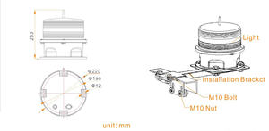 IP68 водонепроницаемый зеленый Солнечный Светодиодный Маркер края взлетно-посадочной полосы-алюминиевая конструкция для всепогодных частных аэродромных работ - Product Image 3