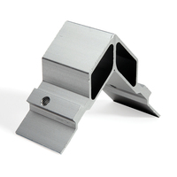 Anudal E04 - Joints d'angle en alliage d'aluminium modernes, résistants à l'eau, fixation standard, garantie à vie, surface non finie, pour porte