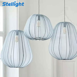 <span class=keywords><strong>Suspension</strong></span> Ovale Moderne Japonaise en <span class=keywords><strong>Tissu</strong></span> Blanc, Lustre Nordique Romantique pour Décoration Intérieure, Salle à Manger et Salle de Bain, Style Wabi Sabi - Product Image 2