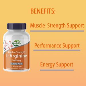 Tabletas de L-Arginina OEM/ODM - L Arginina y Aminoácidos, Tabletas Sin OMG para Rendimiento y Apoyo Muscular - Suministro para 4 Meses - Product Image 3