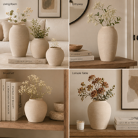Vases en céramique et porcelaine de style campagnard français, pots à fleurs, jardinières, pots en argile, poteries, accessoires de décoration pour la maison, la chambre et le bureau, vase décoratif