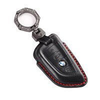 Étui de protection pour clé de voiture en cuir véritable fait main pour BMW E46 M5 M6 F20 3 GT3 GT5 1 3 5 Series