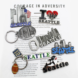 Portachiavi Personalizzato con Logo Serie Seattle, Design Creativo, in Lega di Zinco, Ciondolo per Borsa, Artigianato in Metallo, Design Gratuito dalla Fabbrica - Product Image 3