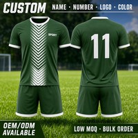 Conjunto de Uniforme de Fútbol con Patrón Chevron Personalizado, Sublimación OEM, Traje de Fútbol Holgado para Exteriores, Ropa Deportiva de Equipo con Logotipo Personalizado