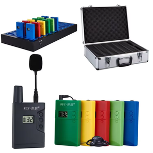 Système de guide touristique sans fil UHF 863-865 avec logo personnalisable pour les réunions et les conférences, équipement de commentaires pour les visites de musées - Product Image 1