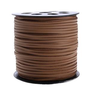 3mm single-sided Korean suede single-sided PU layer flat leather <b>rope</b>/necklace/<b>bracelet</b> <b>rope</b> DIY jewelry material g5432 - Product Image 5