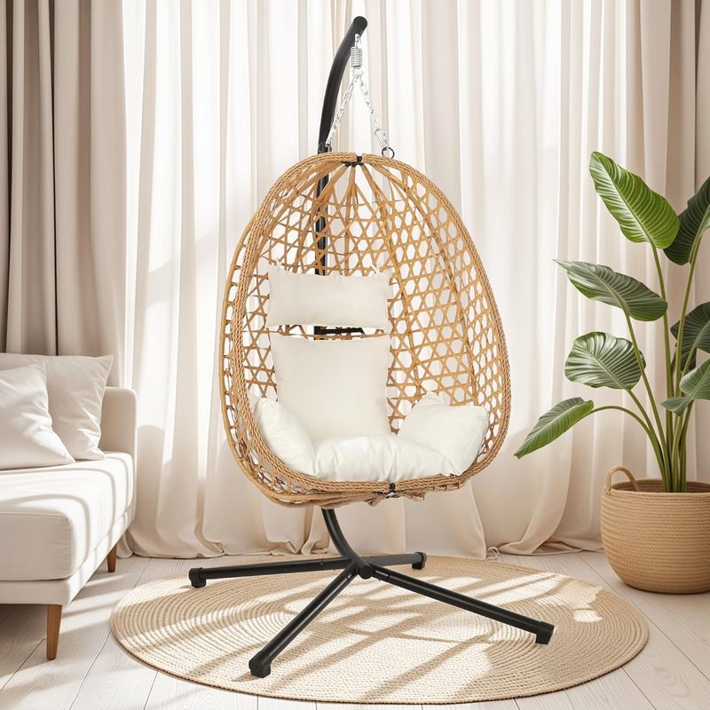 Dwoo Garden Rattan Swing Hanging Egg