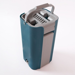 Nettoyeur de sol en microfibre à pression automatique One-Push Magic Flat Mop avec seau en acier pliable - Product Image 6