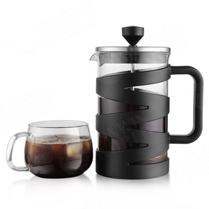 Coffrets cadeaux personnalisés avec logo, presse à café en verre, vente en gros, presse à café en plastique tendance pour le voyage, marque privée - Product Image 5