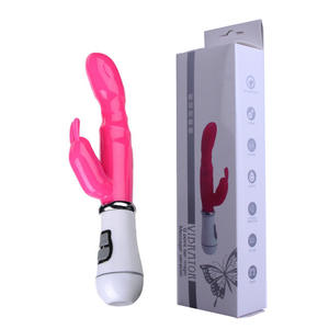 Kaninchen Vibrator Dildo G-Punkt Klitoris Vibrator mit Hasen ohren 12 Vibrations modi Citoralis <span class=keywords><strong>Stimulator</strong></span> für Frauen Leistungs stark - Product Image 5