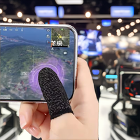 Fundas para Dedos Antideslizantes y Anti-sudor OEM de 2 Dedos, Cubierta para Pantalla Táctil de Teléfono Inteligente, Guantes de Juego para Teléfono Móvil
