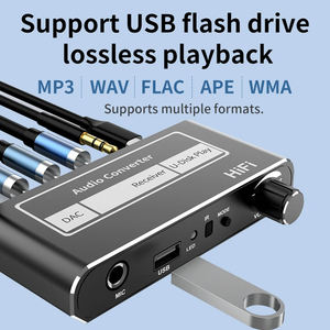 D200 DAC Bluetooth 5.2 Récepteur <span class=keywords><strong>Fibre</strong></span> Coaxial Convertisseur Numérique vers Analogique avec Télécommande - Product Image 5