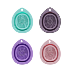 Alfombrilla de Silicona Plegable para Limpiar Brochas de Maquillaje, Ecológica, Herramienta de Belleza para Lavar Brochas, Uso Doméstico - Product Image 4
