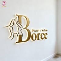 Enseigne rétroéclairée personnalisée, signalétique commerciale personnalisée, enseigne LED sur mesure, enseigne en acrylique, enseigne pour salon de beauté, spa, onglerie, décoration murale