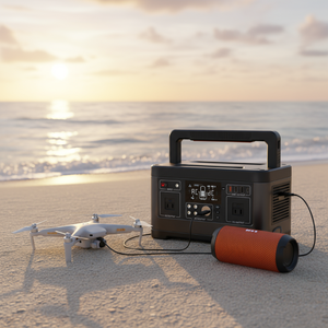 Top Selling Portable 500W Pure Sine Wave Power Station Outdoor <b>Camping</b> RV Fishing Travel <b>Generator</b> Rechargeable Backup Power Sup - Product Image 1
