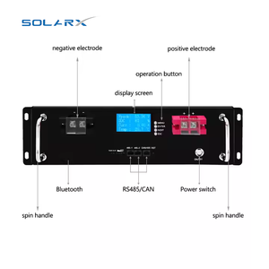 Sistema de Almacenamiento de Energía para el Hogar Baterías de Iones de Litio de 51.2V 48V 100AH 200AH Baterías de <span class=keywords><strong>Rack</strong></span> LiFePO4 Baterías de Litio <span class=keywords><strong>Pylontech</strong></span> - Product Image 5